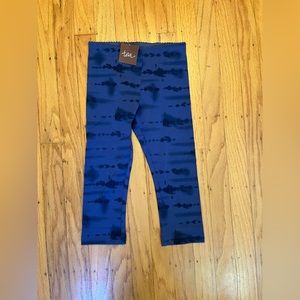 Tea Collection, Tie Dye Capri Leggings, Indigo size 6, NWT